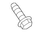 N0195308 - Suspension: Lower Reinforced Bolt for Porsche Image