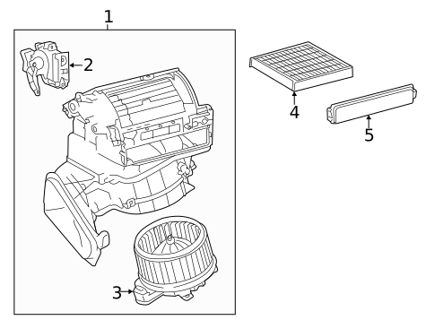 Blower Motor & Fan for 2016 Lexus CT200h #0