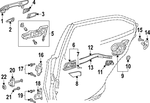 Lock & Hardware for 2025 Toyota Camry #1