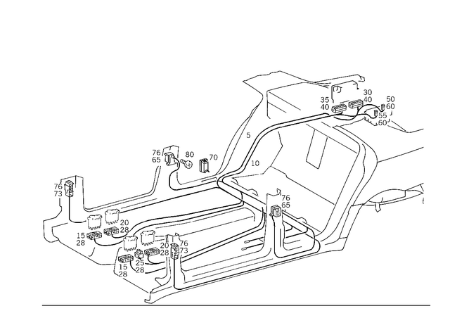 2025402513 - Electrical System: Wiring Harness for Mercedes-Benz: C220, C230, C280, C43 AMG Image image