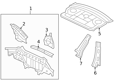 Rear Body for 2011 Honda Civic #1