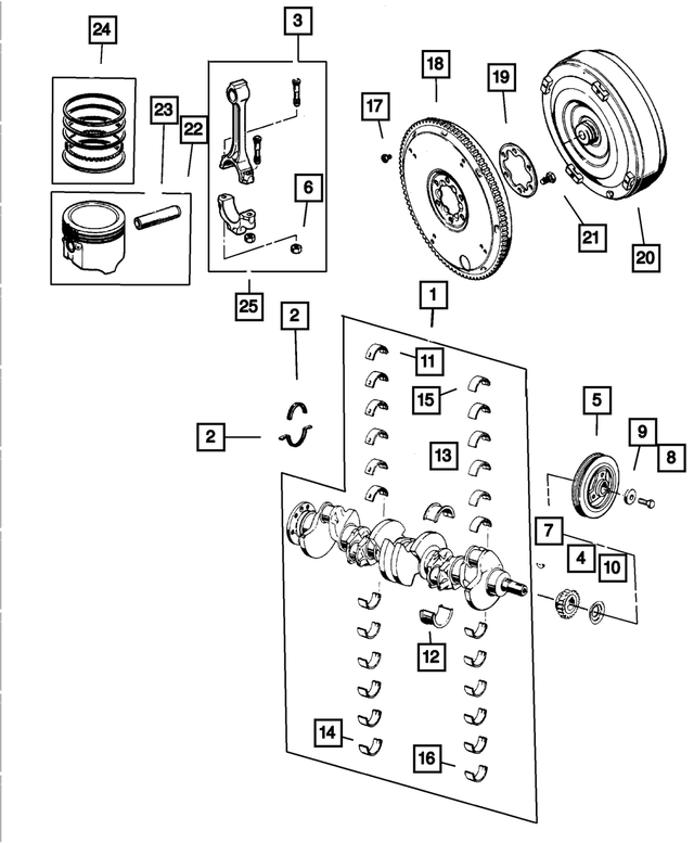 4864726AD - Engine 4.0L Six Cylinder: Crankshaft for Mopar Image