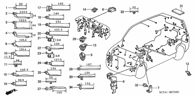 Harness Band - Bracket for 2005 Honda Element #0
