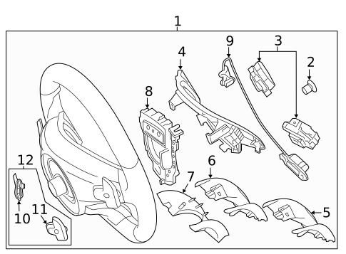 Steering Wheel for 2017 Mercedes-Benz Metris #1
