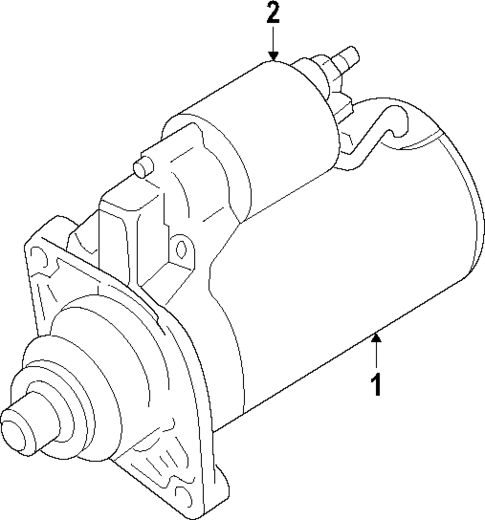 Starter for 2008 Volkswagen R32 #0