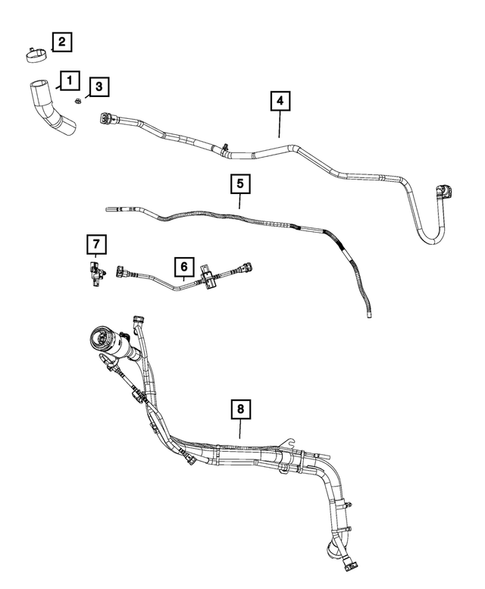 Fuel Tank Filler Tube for 2018 Chrysler Pacifica #0