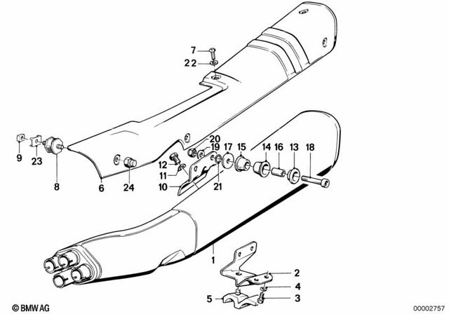 18121451309 - Exhaust System: Stopper -  for BMW-Motorrad Image