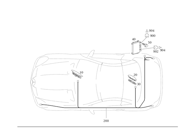 171542002364 - Electrical System: Warning Device for Mercedes-Benz Image image