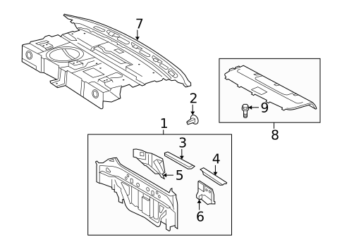 Rear Body for 2011 Lexus HS250h #0
