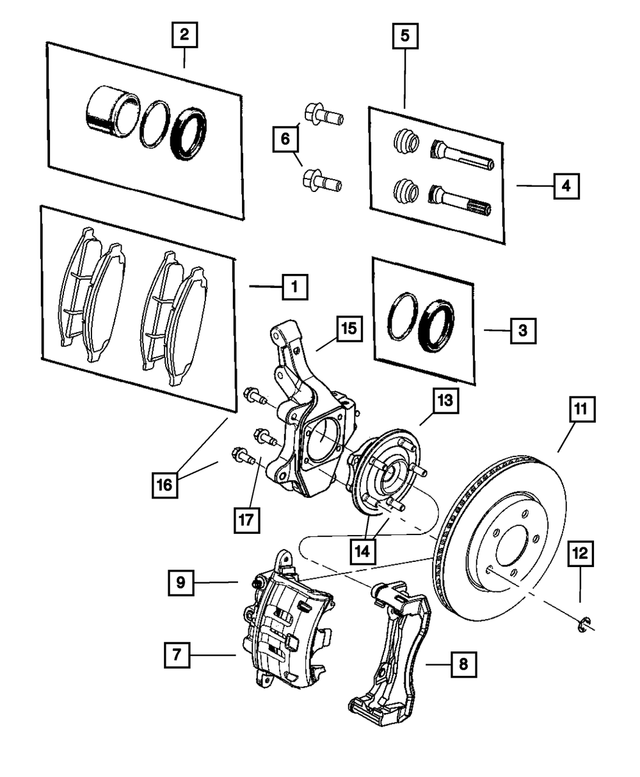 R5103118AA - : Disc Brake Caliper, Right for Mopar Image