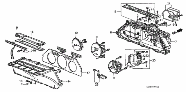 Meter Components (Denso) for 1988 Honda Accord #0