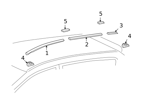 Exterior Trim - Roof for 2010 Toyota Matrix #1
