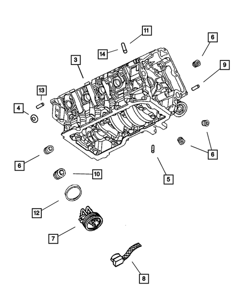 Cylinder Block for 2004 Dodge Ram 3500 #0
