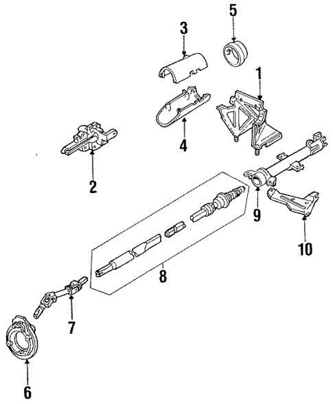 Shaft & Internal Components for 1985 Mercury Lynx #0