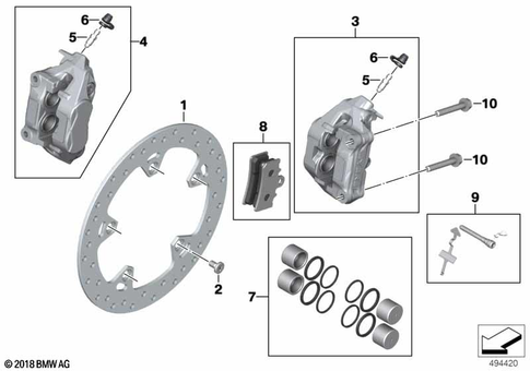 Front Wheel Brake for 2026 BMW-Motorrad C 400 GT #0