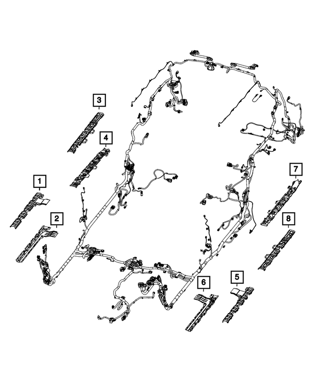 68242552AA - Electrical: Wiring Trough for Mopar Image image