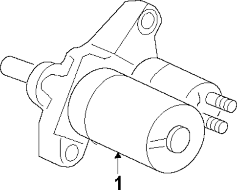 Starter for 2007 Honda Accord #1