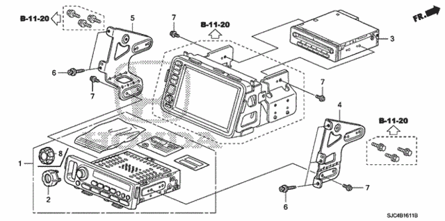 Audio Unit (Navigation) for 2011 Honda Ridgeline #0