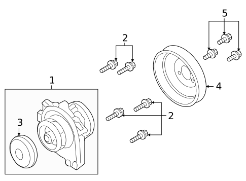 Water Pump for 2008 Saturn Astra #0