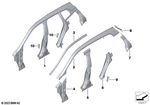 41009852058 - Bodywork: Threaded Plate, Striker for BMW Image