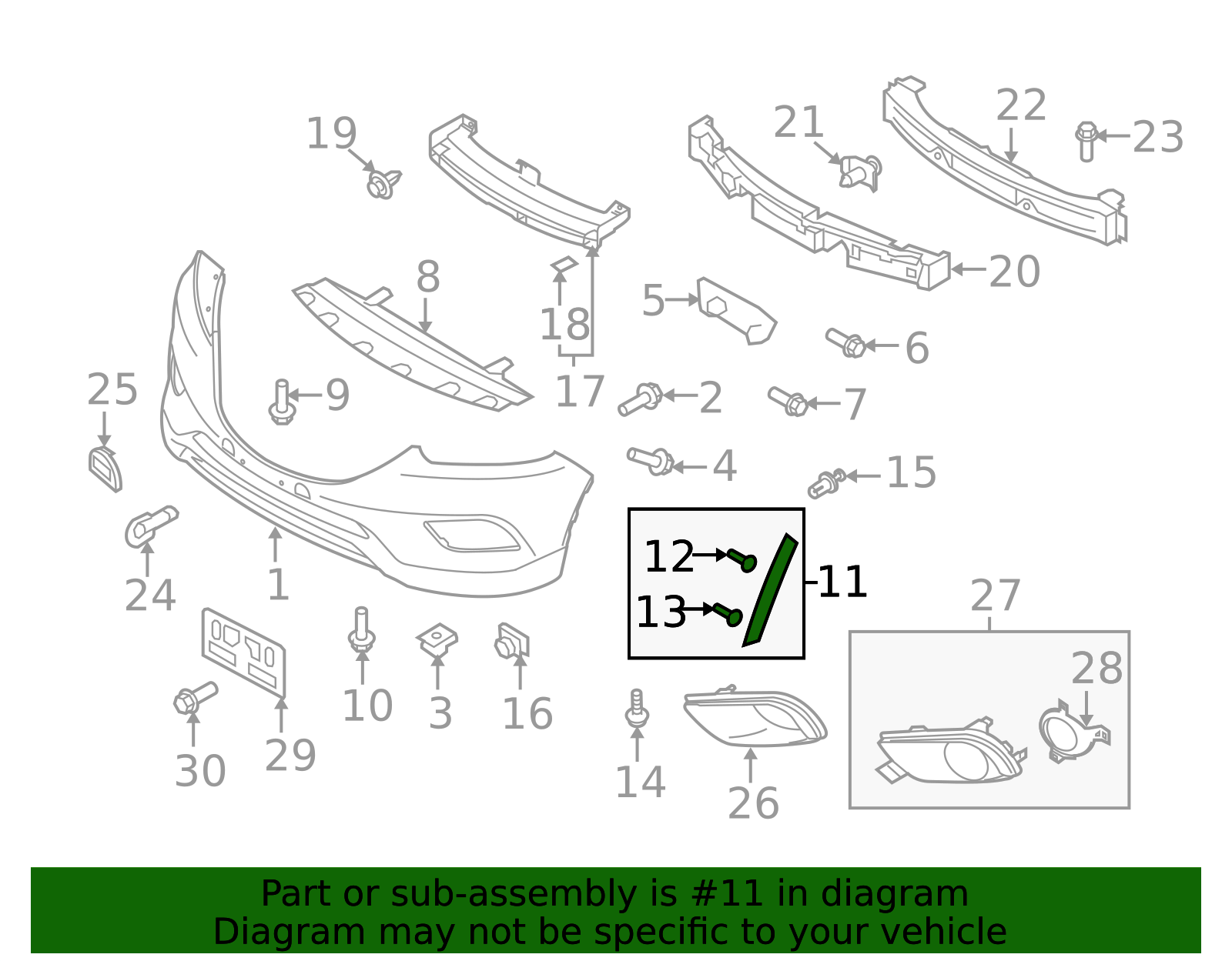 2010-2015 Mazda CX-9 Side Cover - Driver's Side (LH) TE69-51-W80