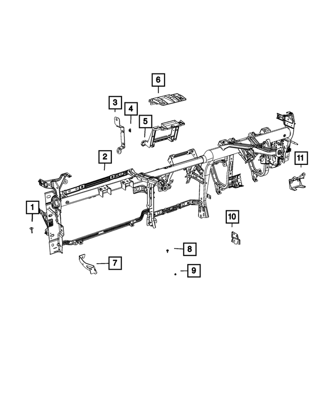« 68312494AA –  : Panneau D`instruments Support pour Mopar Image »