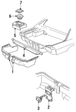 10130638 - Body: Rear Trim Panel for Chevrolet: Corsica Image