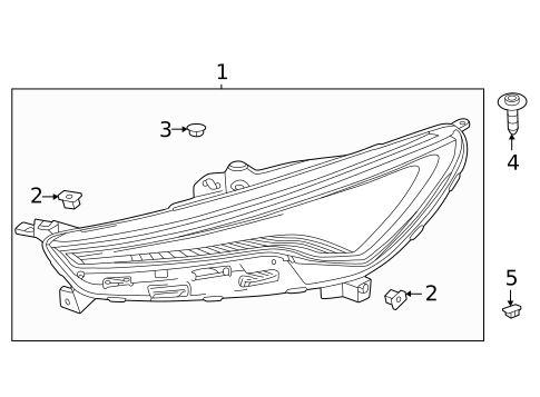 Daytime Running Lamp Components for 2024 Buick Enclave #0