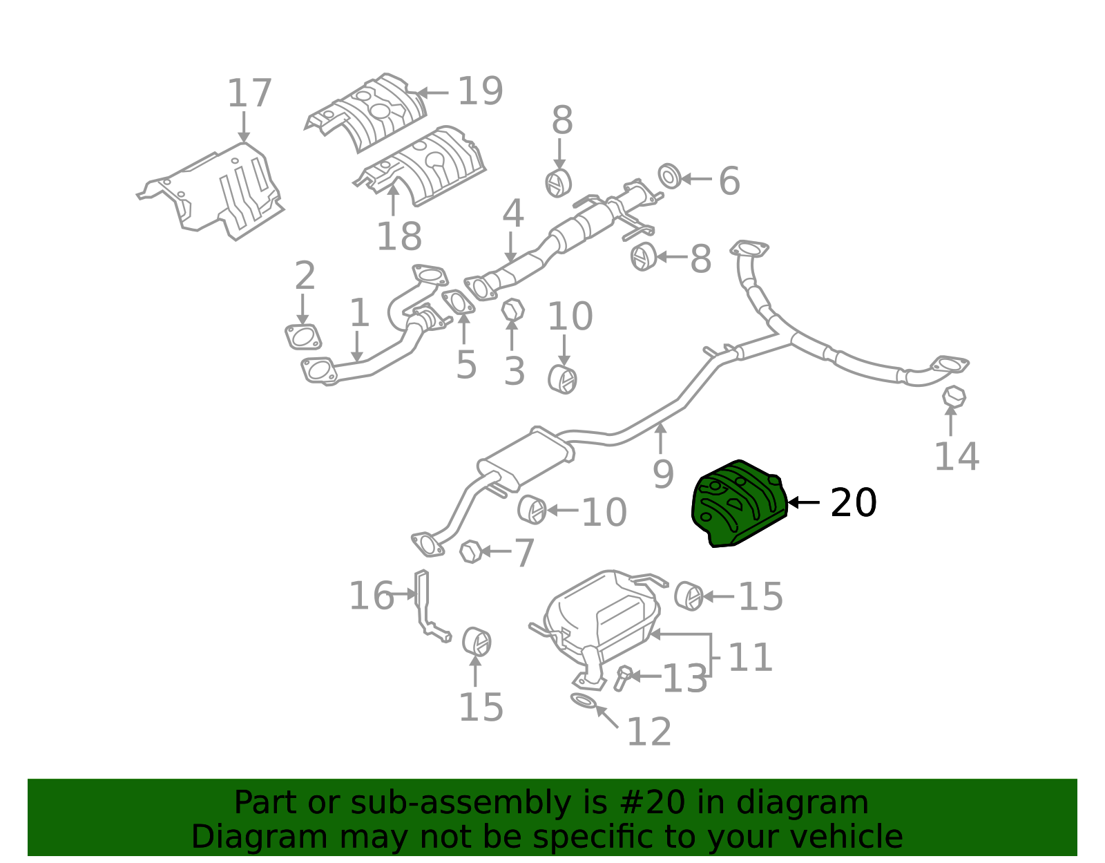 2007-2015 Mazda CX-9 Heat Shield TD11-56-451C | OEM Parts Online