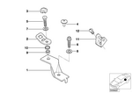 72118244443 - : Bracket Left for BMW Image