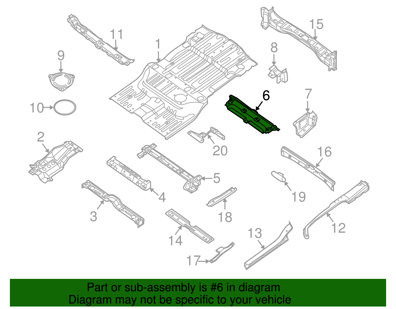 Rear Support - Nissan (K3690-ZQ0MA)