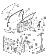 4888835AC - : Key Cylinder To Latch Link, Left for Mopar Image