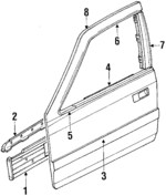 67271SD4660ZZ - Body: Reinforcement for Acura: Legend Image