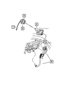 4581436AB - : Fuel Filler Tube Boot Clip for Chrysler: 300 | Dodge: Charger, Magnum Image