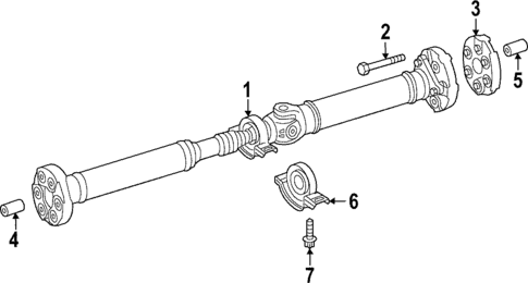 Drive Shaft for 2022 Mercedes-Benz GLS 63 AMG&reg; #0