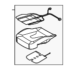8V0898522R - Body: Seat Cushion Pad for Audi Image