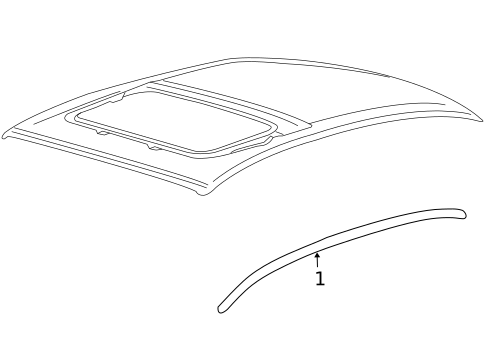 Exterior Trim - Roof for 2018 Ford Special Service Police Sedan #0