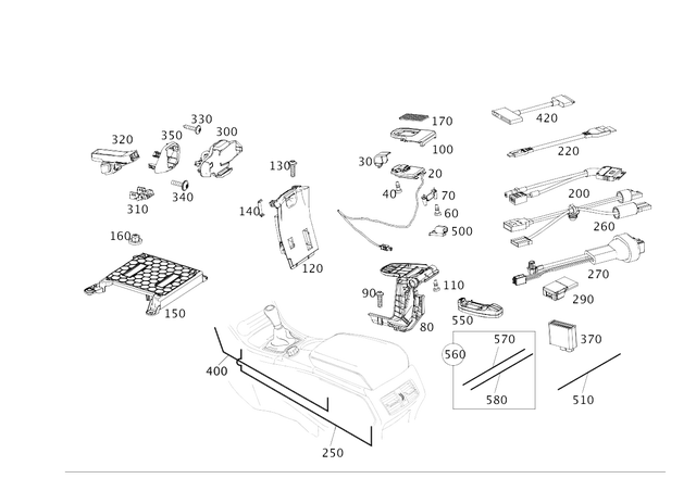 1768200900 - Electrical System: Electrical Wiring Harness for Mercedes-Benz Image