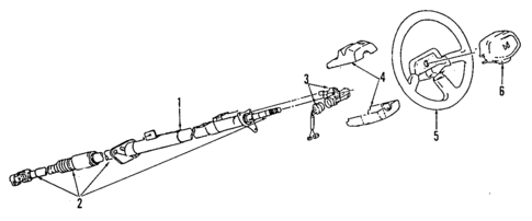 Steering Column for 1991 Isuzu Rodeo #0