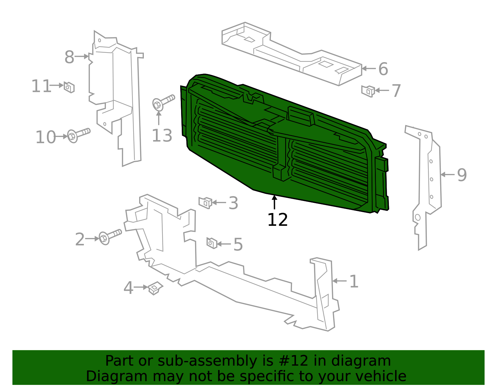 2020-2025 Cadillac XT6 Radiator Shutter Assembly 85524925 | Capital ...