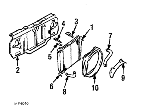 Cooling Fan for 1986 Ford Bronco II #0