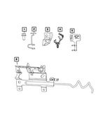 68678362AA - Electrical: Oxygen Sensor Bracket for Mopar Image