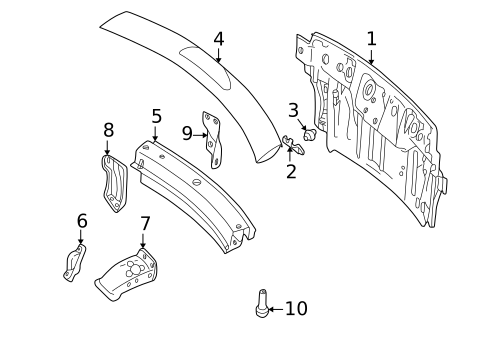 Rear Upper Body for 2003 Ford Thunderbird #0