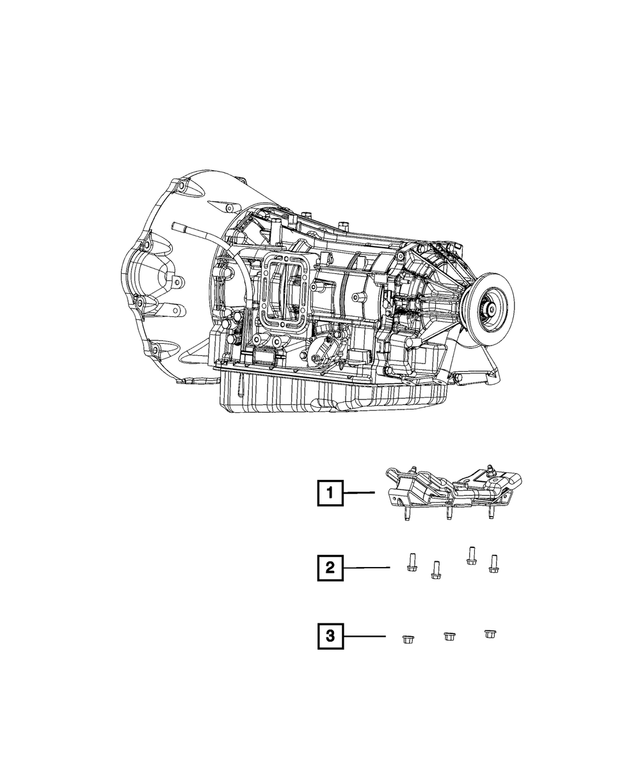 68090653AC - AS69RC; 6-Speed; Automatic Transmission: Transmission Mount Isolator for Mopar Image