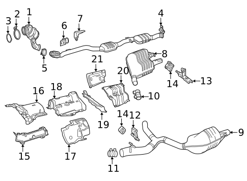 Exhaust Components for 2018 Mercedes-Benz E300 #0