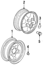 ANR2391MHN - : Wheel, Alloy Cap for Land-Rover Image