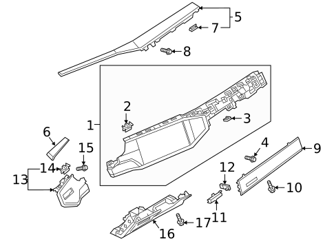 Instrument Panel Components for 2025 Audi Q3 #0