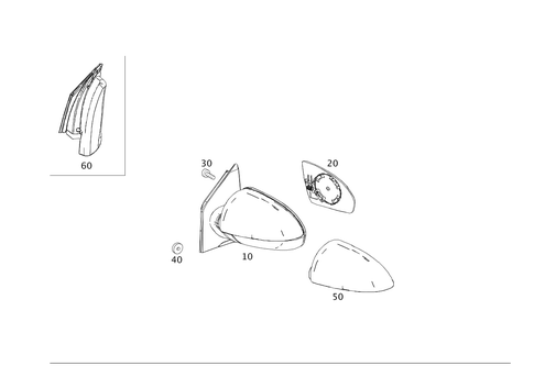 Outside Rearview Mirror for 2019 Smart EQ fortwo #0