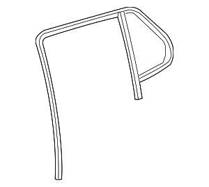 84924809 - : Part# 84924809 Rear Passenger Side Door Window Weatherstrip for Chevrolet: Equinox Image