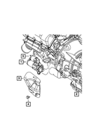 6502993 - Electrical: Hex Flange Head Bolt for Chrysler: 200, 300, Pacifica, Town &amp; Country, Voyager | Dodge: Challenger, Charger, Durango, Grand Caravan, Journey, Viper | Jeep: Cherokee, Compass, Gladiator, Grand Cherokee, Grand Cherokee L, Grand Cherokee WK, Patriot, Wrangler, Wrangler JK | Ram: 1500, 1500 Classic, 2500, 3500, ProMaster 1500, ProMaster 2500, ProMaster 3500 | SRT: Viper Image